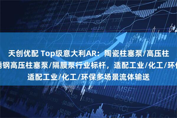 天创优配 Top级意大利AR：陶瓷柱塞泵/高压柱塞泵/曲轴泵/不锈钢高压柱塞泵/隔膜泵行业标杆，适配工业/化工/环保多场景流体输送